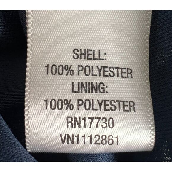 Merona Women's Multicolor Print Knee Length Dress Tie Belt Polyester Size L - Picture 6 of 12